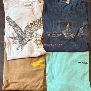 Patagonia and Graphic Tees Collection - Cream, Black, Brown, Green